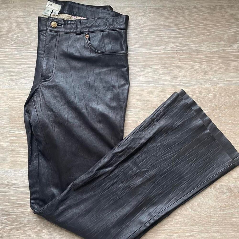 June Brown Vintage Genuine Leather Pants